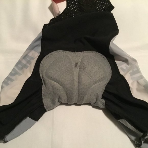 Racing Apparel Woman s Road Racing Bicycle Bibs W/Pad Black Size S GUC - Picture 9 of 11